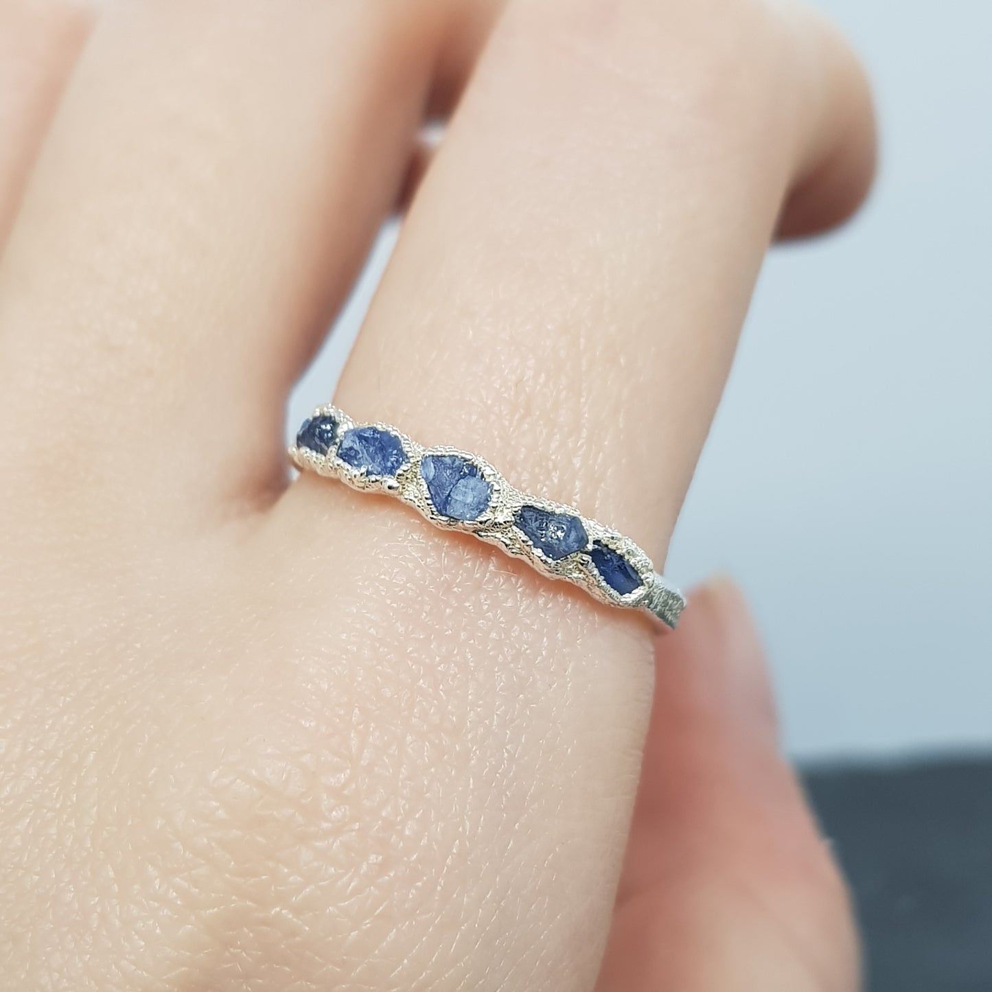 Multi Raw Sapphire Ring